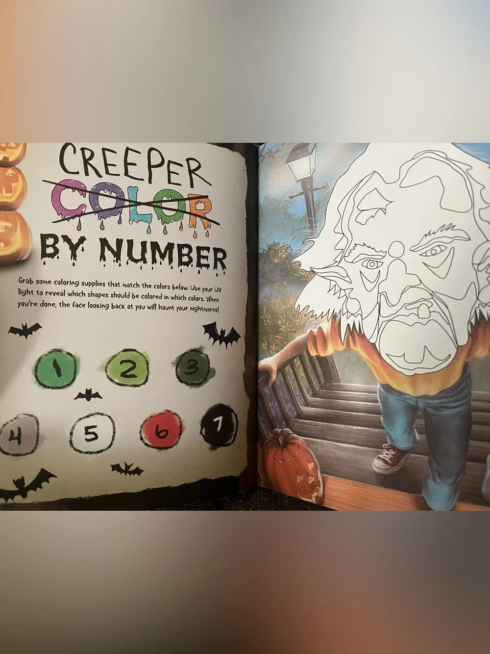 Goosebumps Haunted Ink Activity Book w/ UV Invisible Ink Pen Halloween
